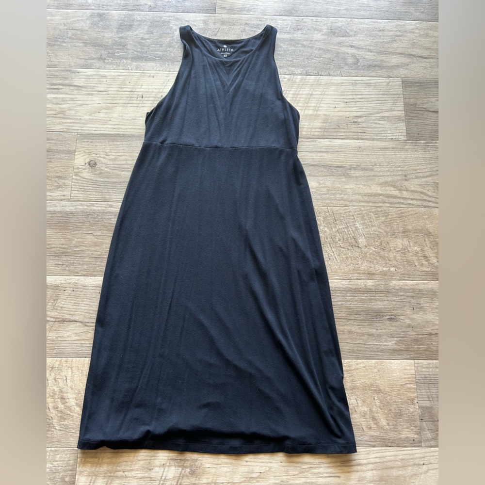 Athleta Dress High Neck Black XS $80 - Picture 2 of 6